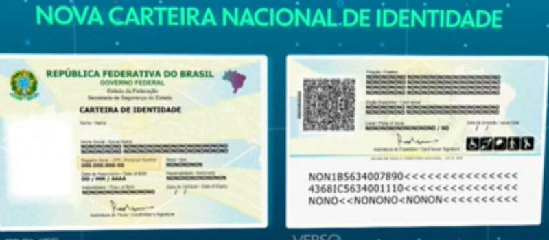 Nova Carteira de Identidade Nacional começa a ser emitida em agosto