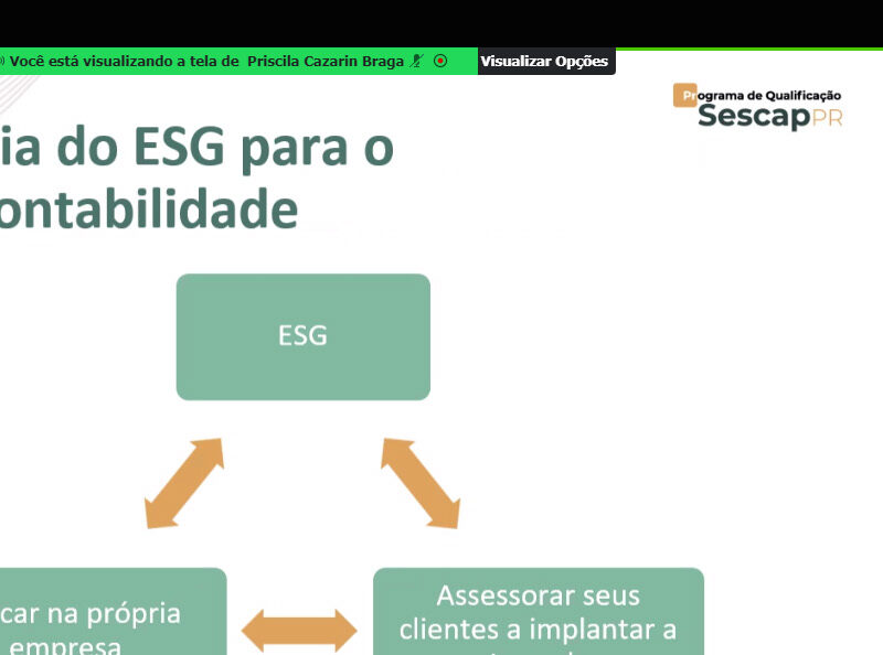 ESG é tema do Programa de Qualificação Sescap-PR